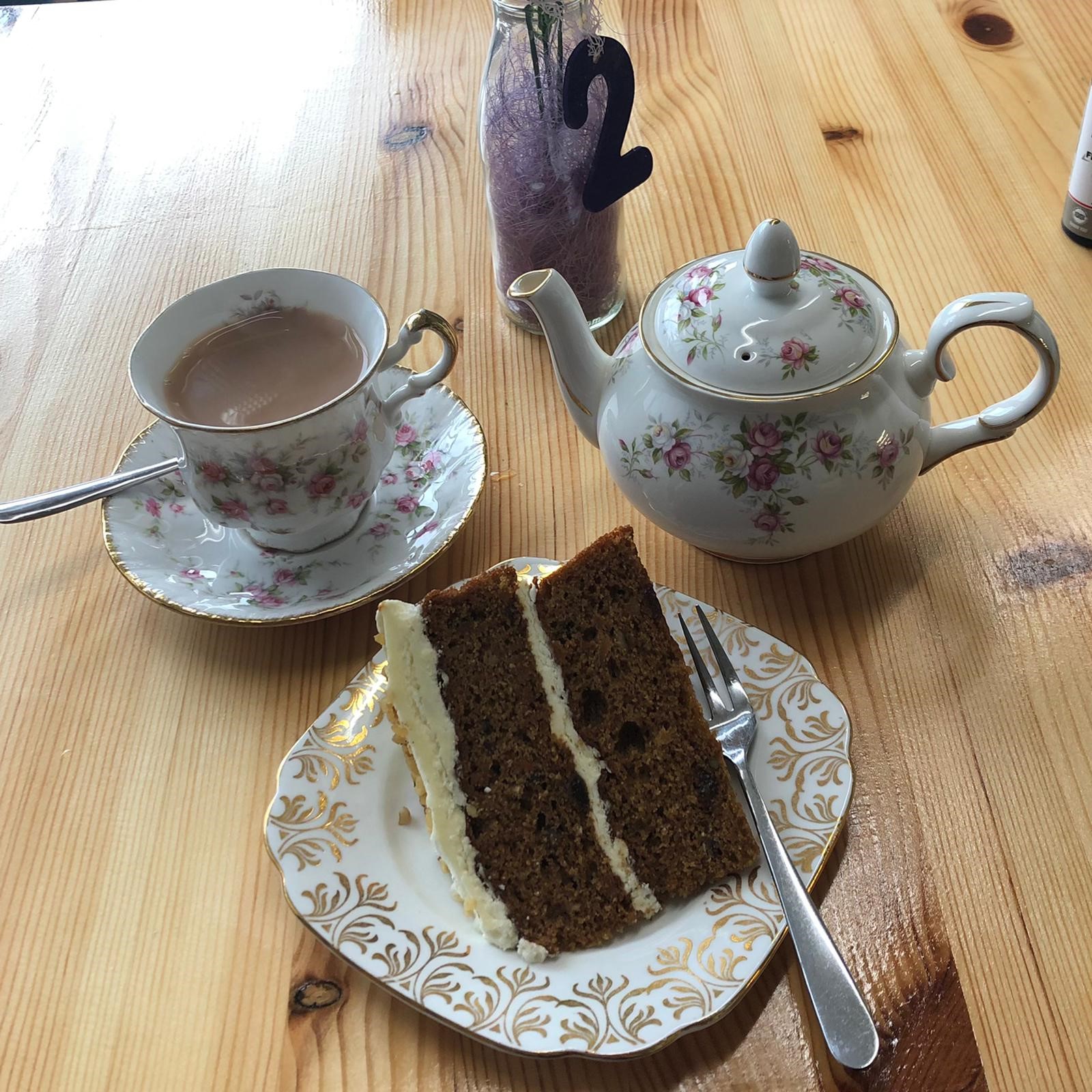 Coffee and Cake at The Old Bank Cafe