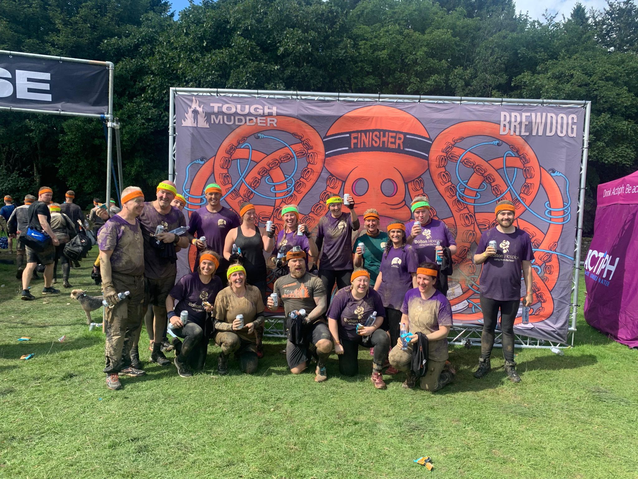 Sara and team, Tough Mudder