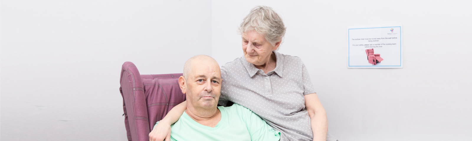 Roy and family at the hospice