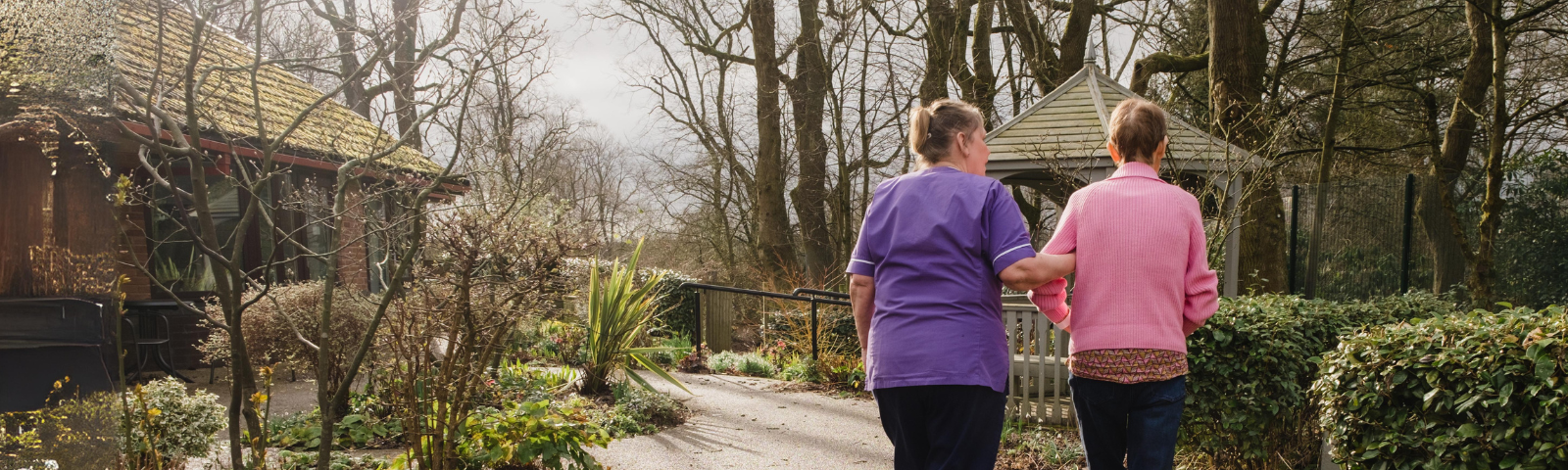 Hospice patient & nurse